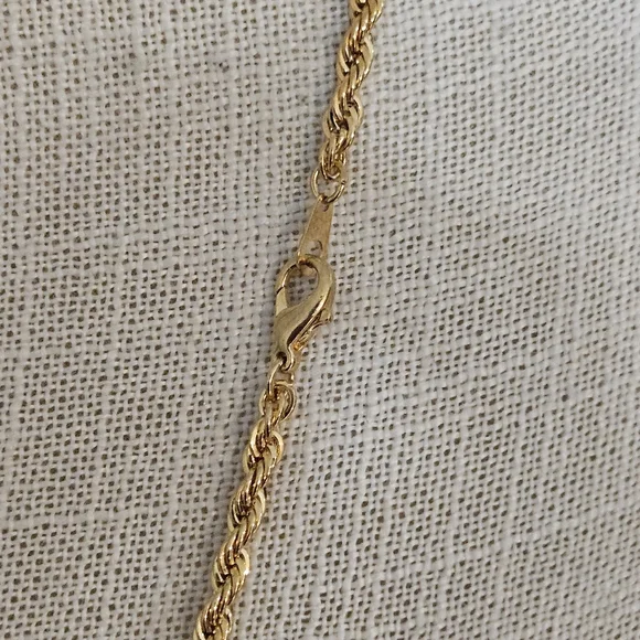 Gold Rope Chain Necklace - Picture 5 of 9